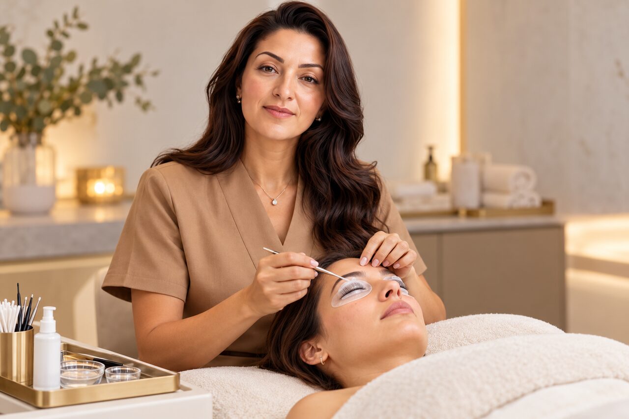 KI-Symbolbild zu Koreanisches Lashlifting mit Ninva als Behandlerin